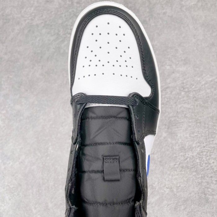 Jordan 1 Mid White Black Racer Blue