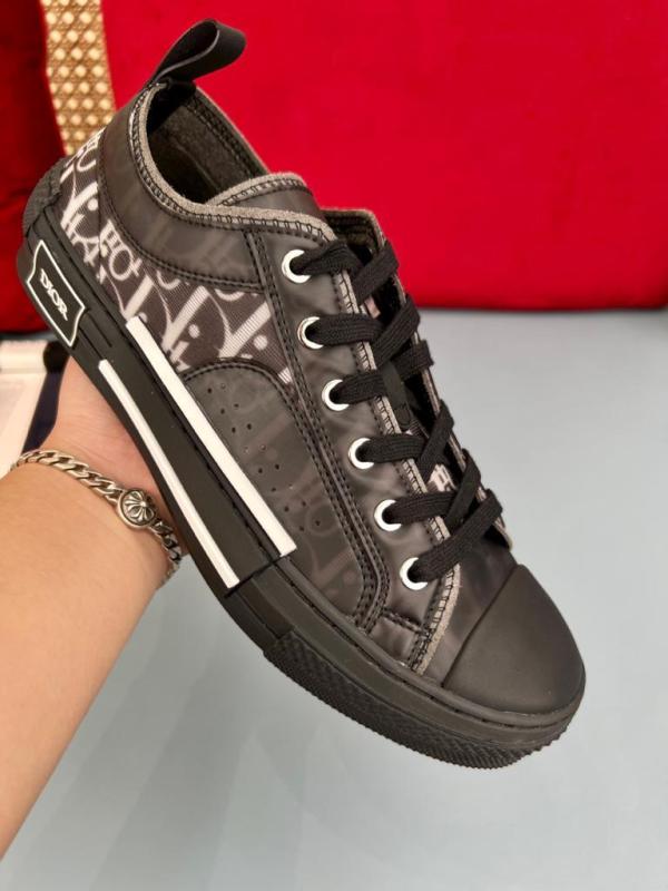 Dior B23 Low Top Canvas Oblique Black