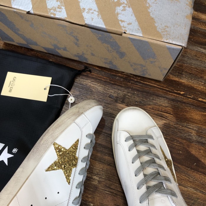 Golden Goose Superstar distressed-finish sneakers 10