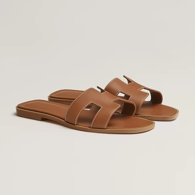 Hermes Oran Sandal Gold Box Calfskin Leather