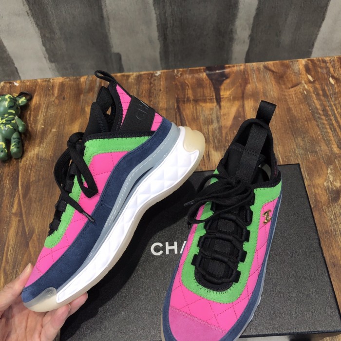 Chanel Fabric & Suede Calfskin Low Top Sneaker 7