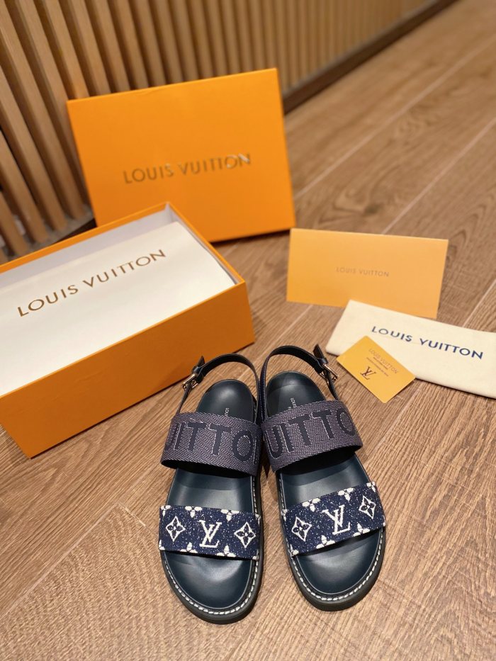 Louis Vuitton PASEO FLAT COMFORT SANDALS WOMEN 8