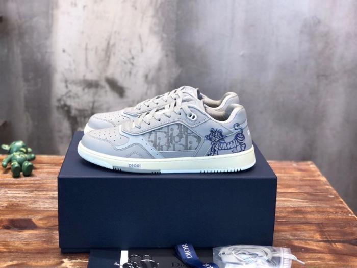 Dior B27 Kenny Scharf Low Top Blue Tiger Print