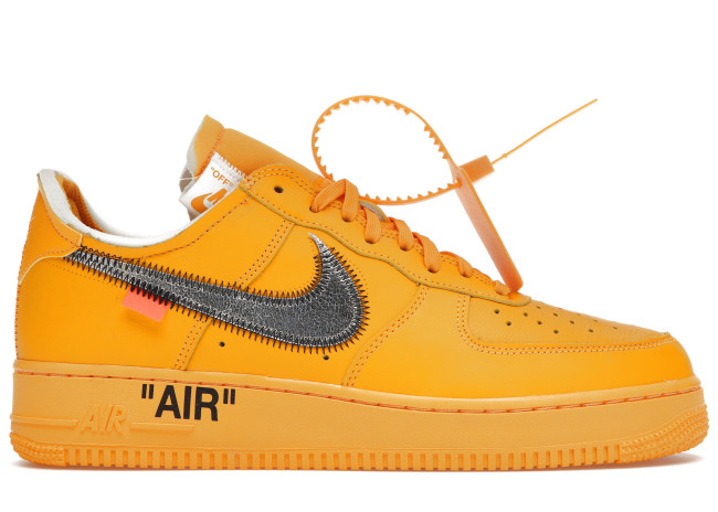 Nike Air Force 1 Low OFF-WHITE University Gold Metallic Silver