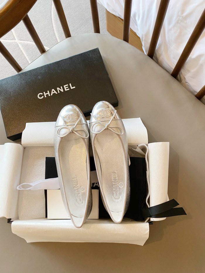 Chanel Ballerinas Fabric & Grosgrain 9