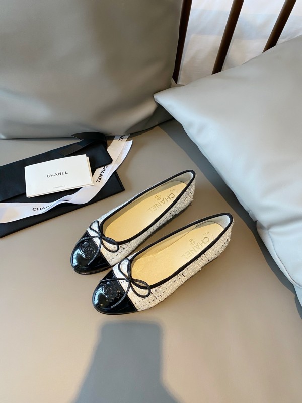 Chanel Ballerinas Fabric & Grosgrain 20