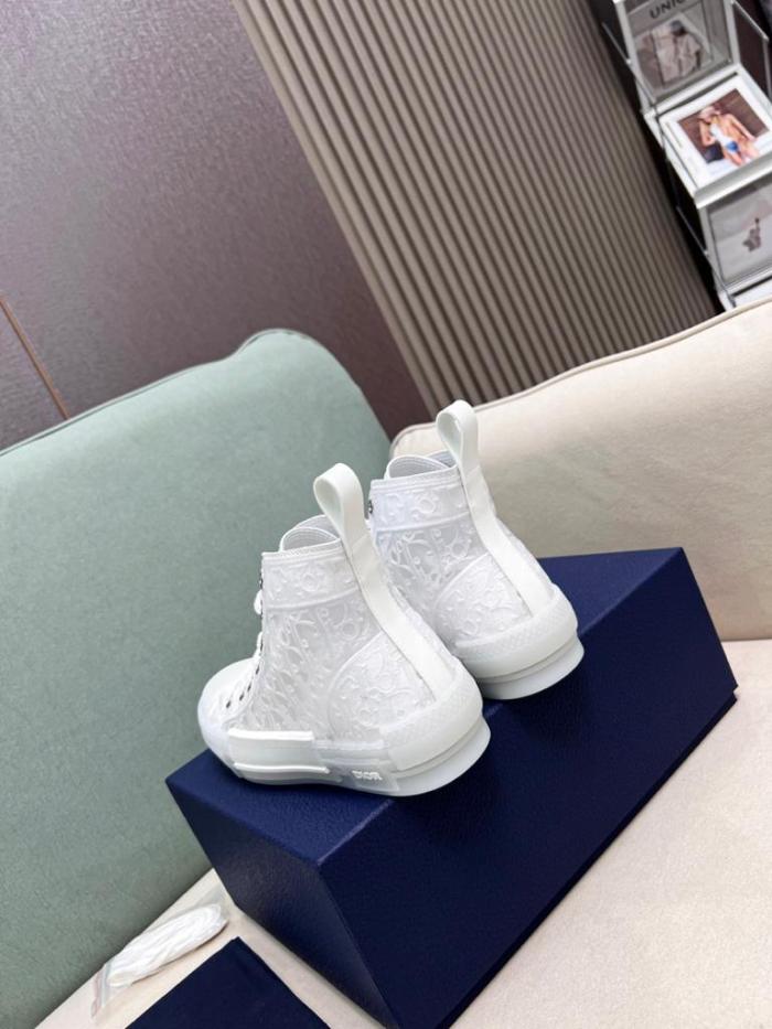 Dior B23 High Top White Raised Oblique