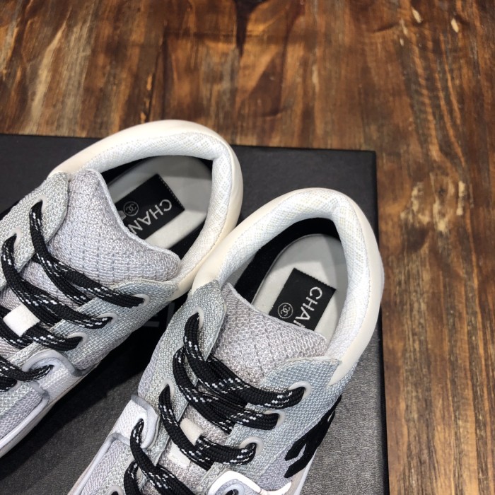 Chanel Fabric & Suede Calfskin Low Top Sneaker 5