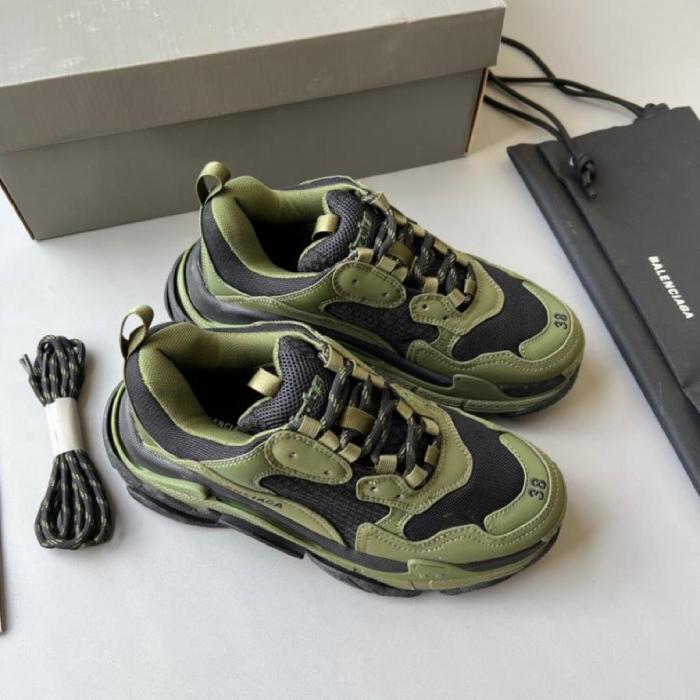 Balenciaga Triple S Dark Green Black
