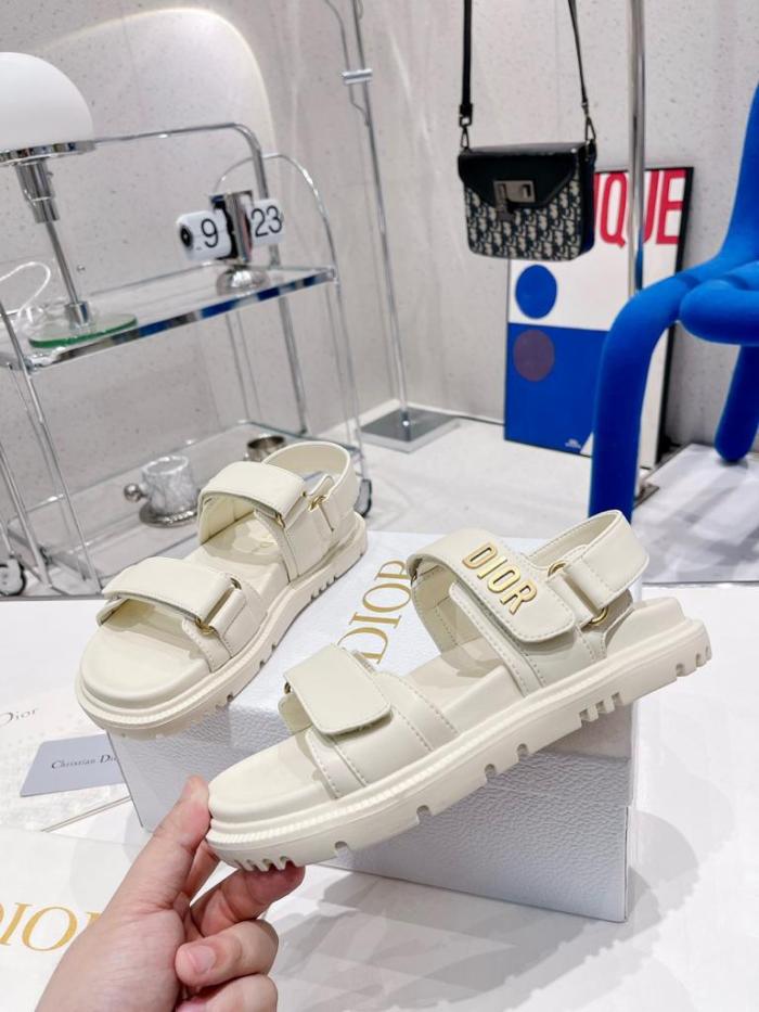 DIORACT SANDAL White Lambskin