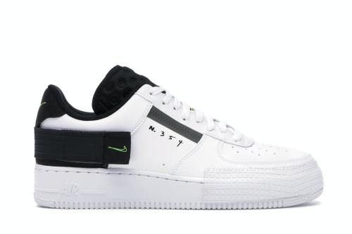 Nike Air Force 1 Type White Black Volt