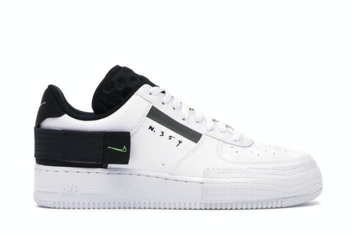Nike Air Force 1 Type White Black Volt