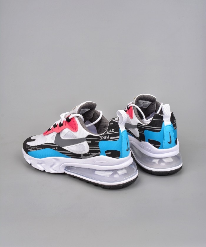 Nike Air Max 270 React Summit White Black Laser Blue