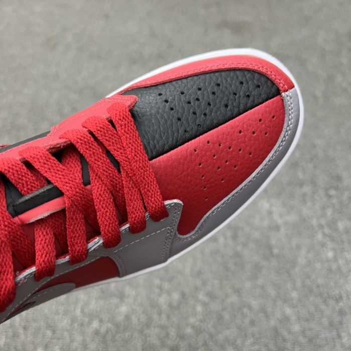 Jordan 1 Low SE Homage Split Gym Red Cement Grey (Women's)