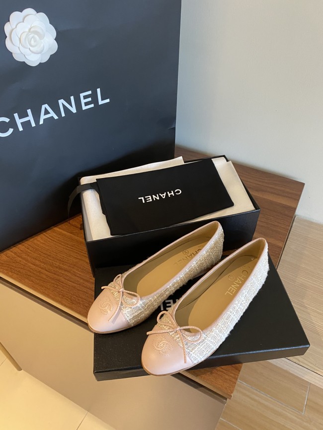 Chanel Ballerinas Fabric & Grosgrain 31