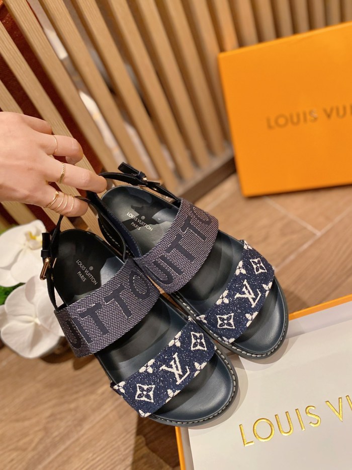 Louis Vuitton PASEO FLAT COMFORT SANDALS WOMEN 8