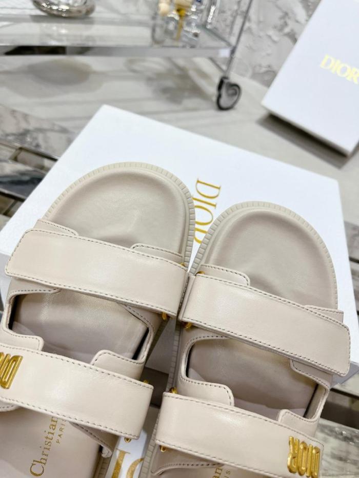 DIOR DIORACT SLIDE White Lambskin