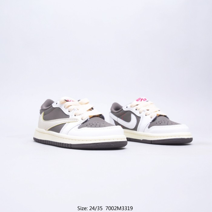 Kids NK jordan 1 low shoes 5