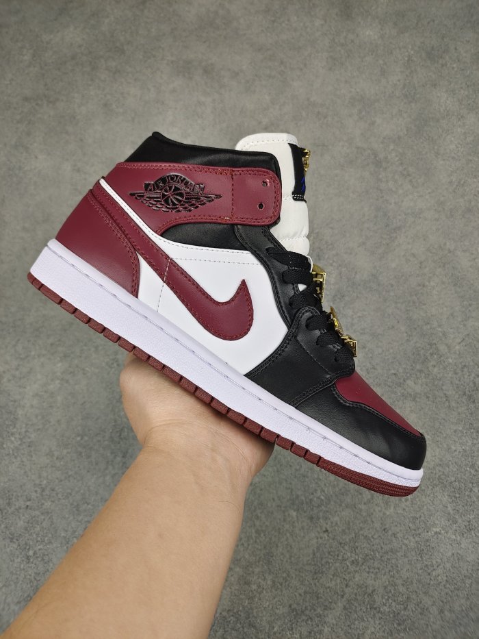 Jordan 1 Mid SE Black Dark Beetroot (W)