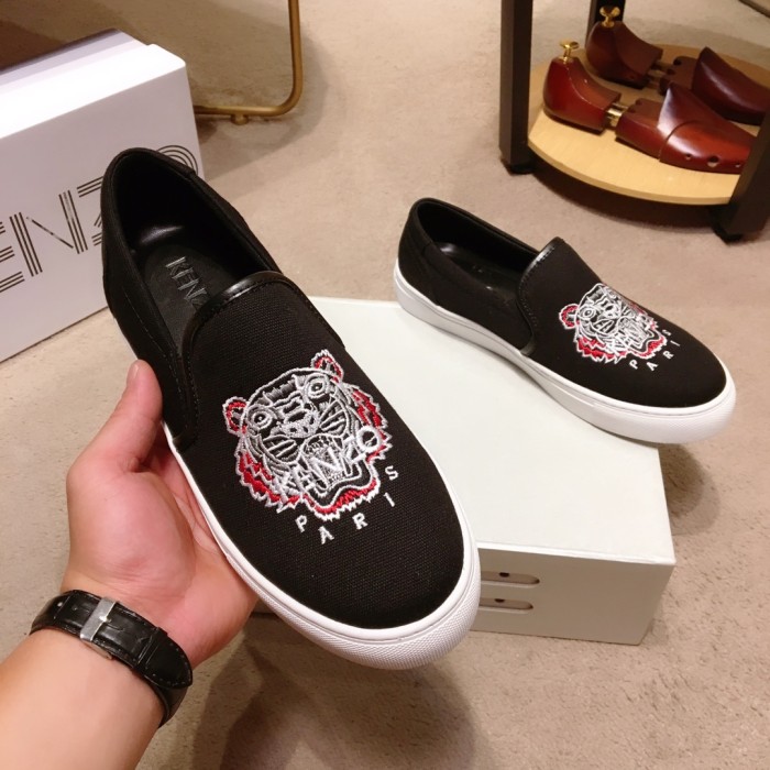 Kenzo K-SKATE Tiger canvas slip-on sneakers 21