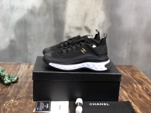 Chanel Fabric & Suede Calfskin Low Top Sneaker 19