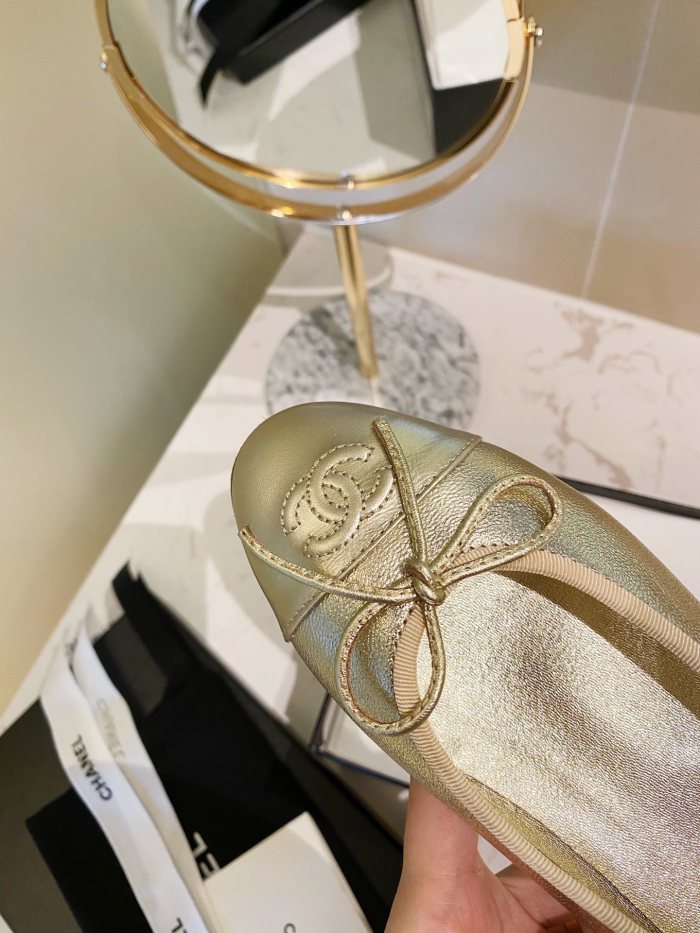 Chanel Ballerinas Fabric & Grosgrain 12