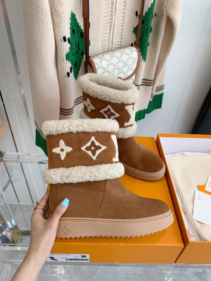 Louis Vuitton SNOWDROP FLAT ANKLE BOOTS WOMEN 13