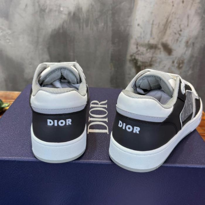 Dior B27 Low Anthracite White Dior Oblique Jacquard Ruthenium Metallic Threads