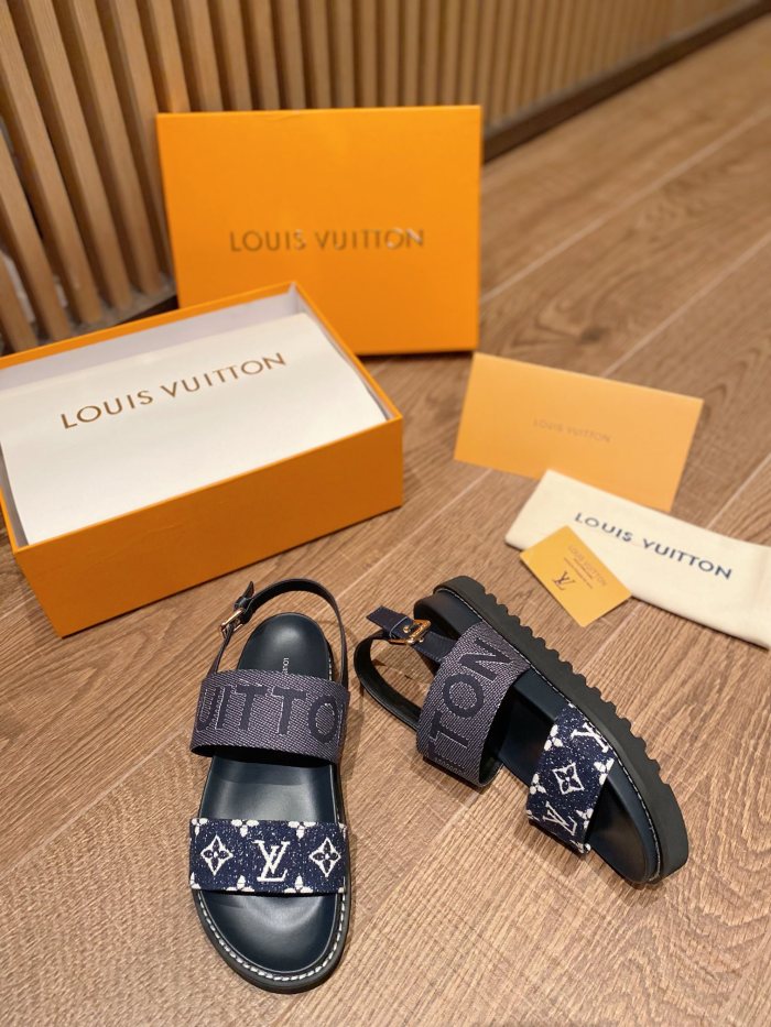 Louis Vuitton PASEO FLAT COMFORT SANDALS WOMEN 8
