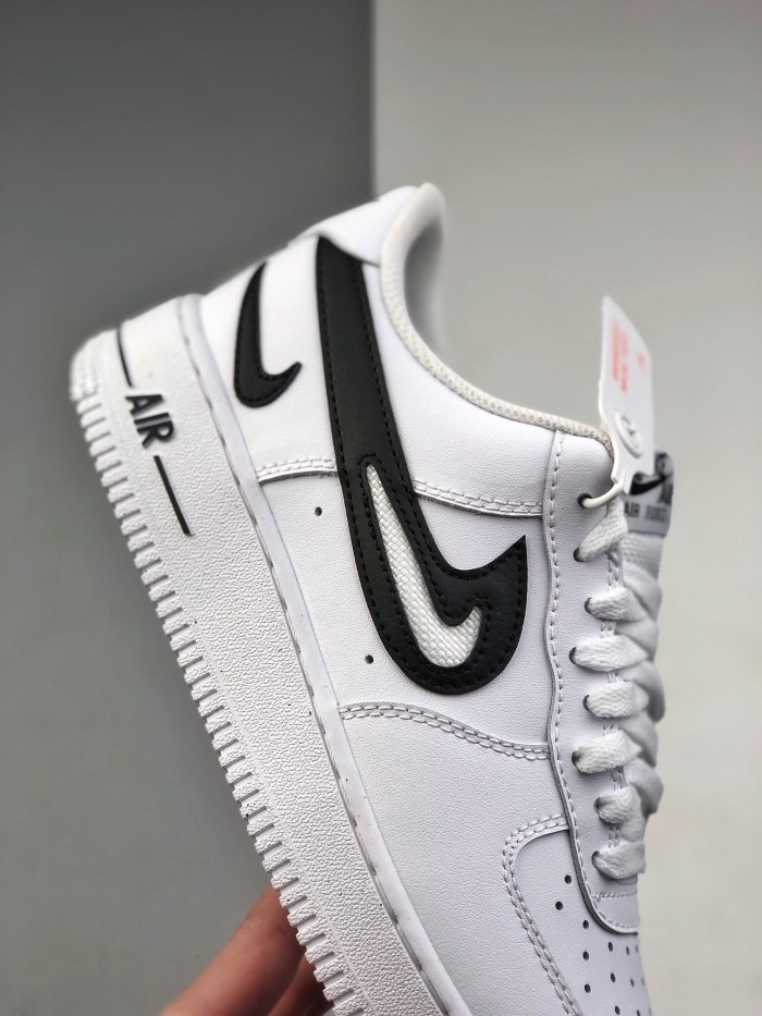 Nike Air Force 1 Low '07 FM Cut Out Swoosh White Black