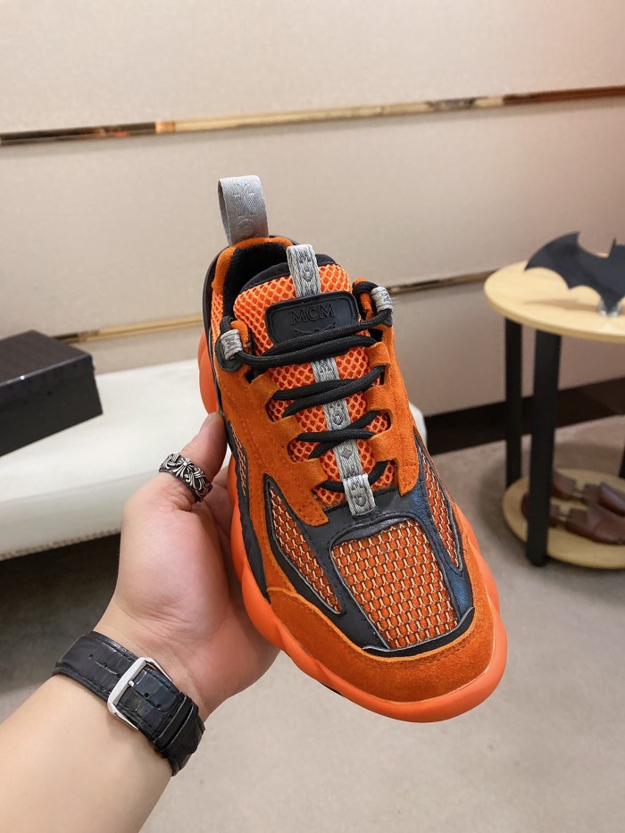 MCM Low Top Logo Lace-up Sneakers 8