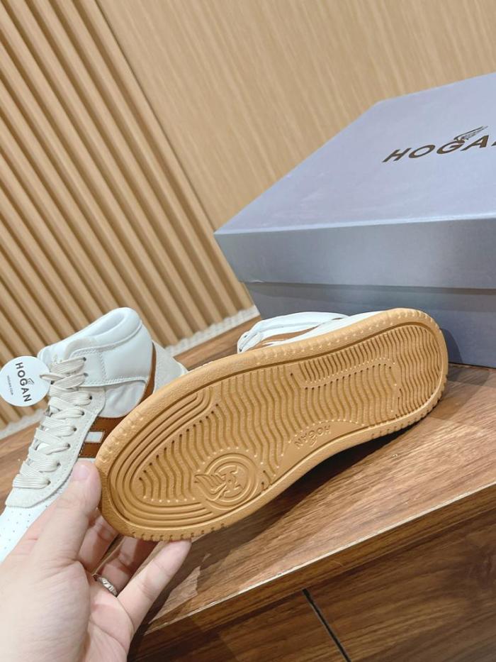 Hogan H630 High Top White Ivory Brown