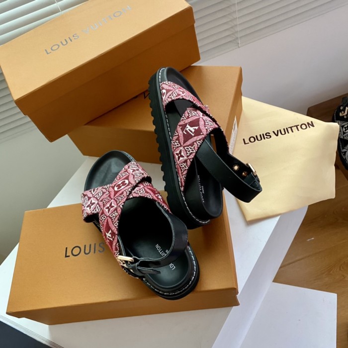 Louis Vuitton PASEO FLAT COMFORT SANDALS WOMEN 7