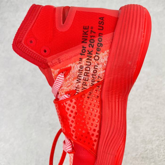 Nike React Hyperdunk 2017 Flyknit Off-White Red