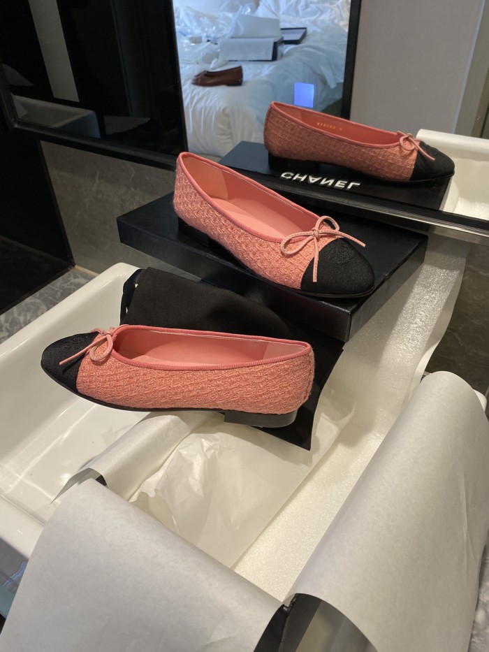 Chanel Ballerinas Fabric & Grosgrain 36