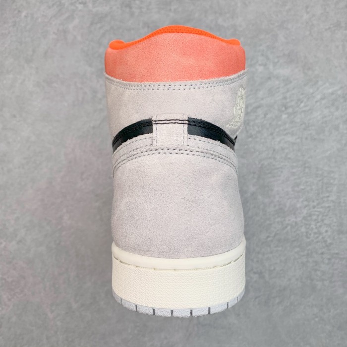 Jordan 1 Retro High Neutral Grey Hyper Crimson