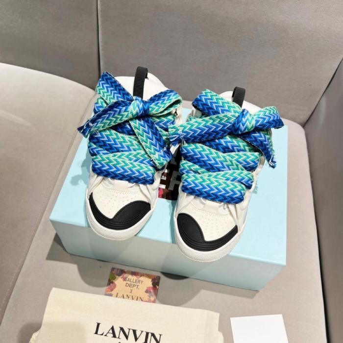 Lanvin Curb Sneaker White Blue