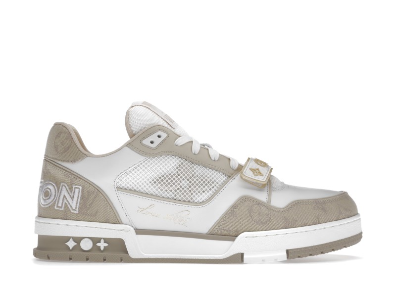Louis Vuitton Trainer Beige White