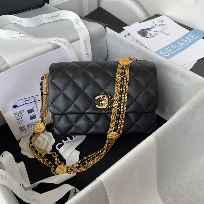 Handbag Chanel AS3378 size 15*20*9 cm