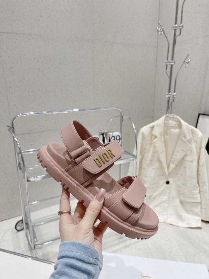 DIOR DIORACT SANDAL Pink Lambskin