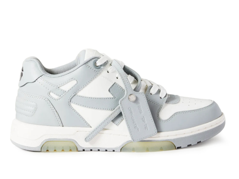 OFF-WHITE Out Of Office OOO Low Tops Grey White