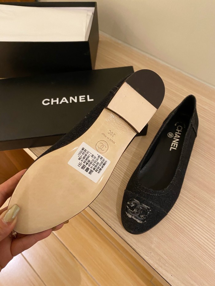 Chanel Ballerinas Fabric & Grosgrain 15