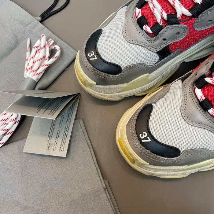 Balenciaga Triple S Grey Red Blue (2018 Reissue)