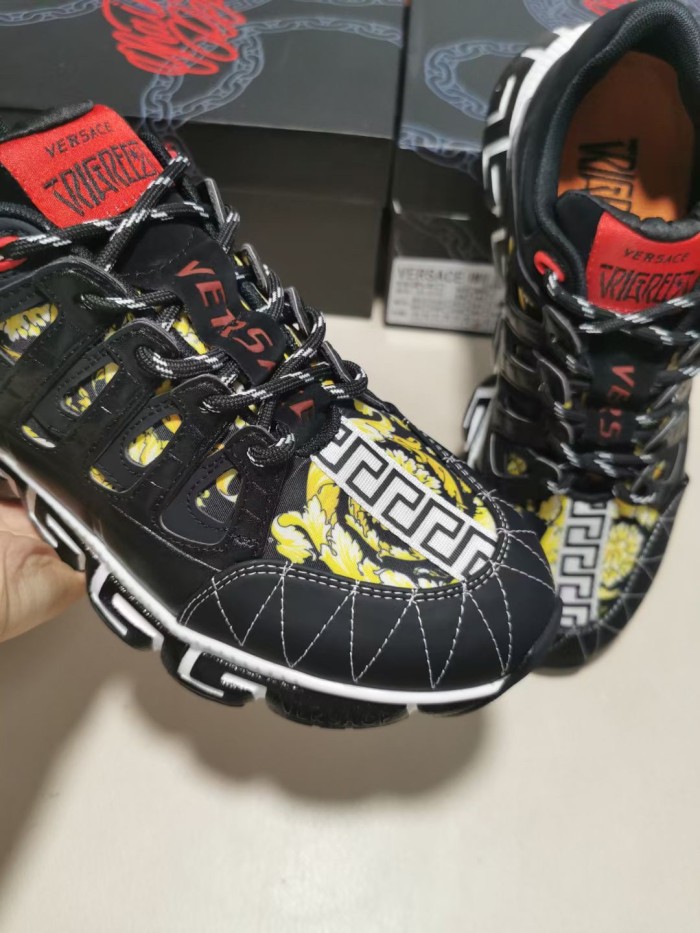 Versace Trigreca Barocco Print Black