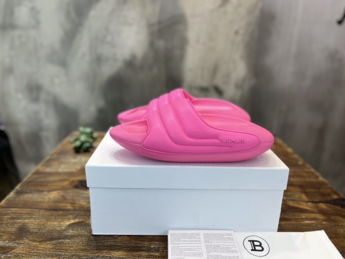 Balmain Quilted leather B-IT mules 6