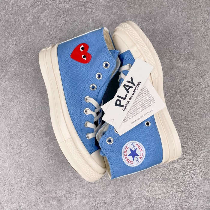 Converse Chuck Taylor All-Star 70s Hi Comme des Garcons Play Bright Blue