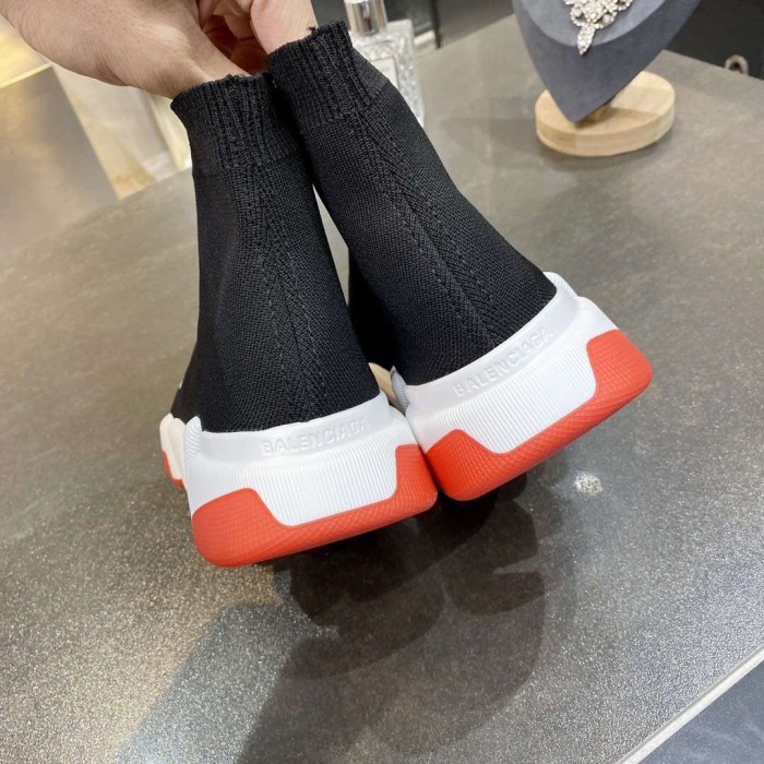 Balenciaga Speed 2.0 Bicolor Transparent Red Sole (W)