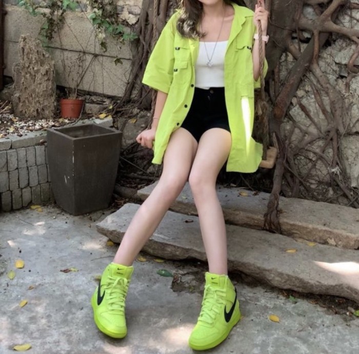 Nike Dunk High AMBUSH Flash Lime