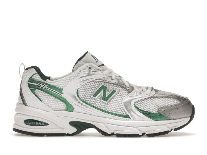 New Balance 530 White Nightwatch Green