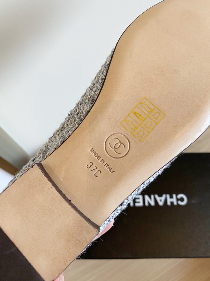 Chanel Ballerinas Fabric & Grosgrain 24